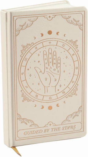 DesignWorks Ink 5.125" x 8.25" Bound Journal Notebook with 256 Lined Pages and Ribbon Marker for Work, Writing, Journaling, Zodiac with Gold Foil Accent