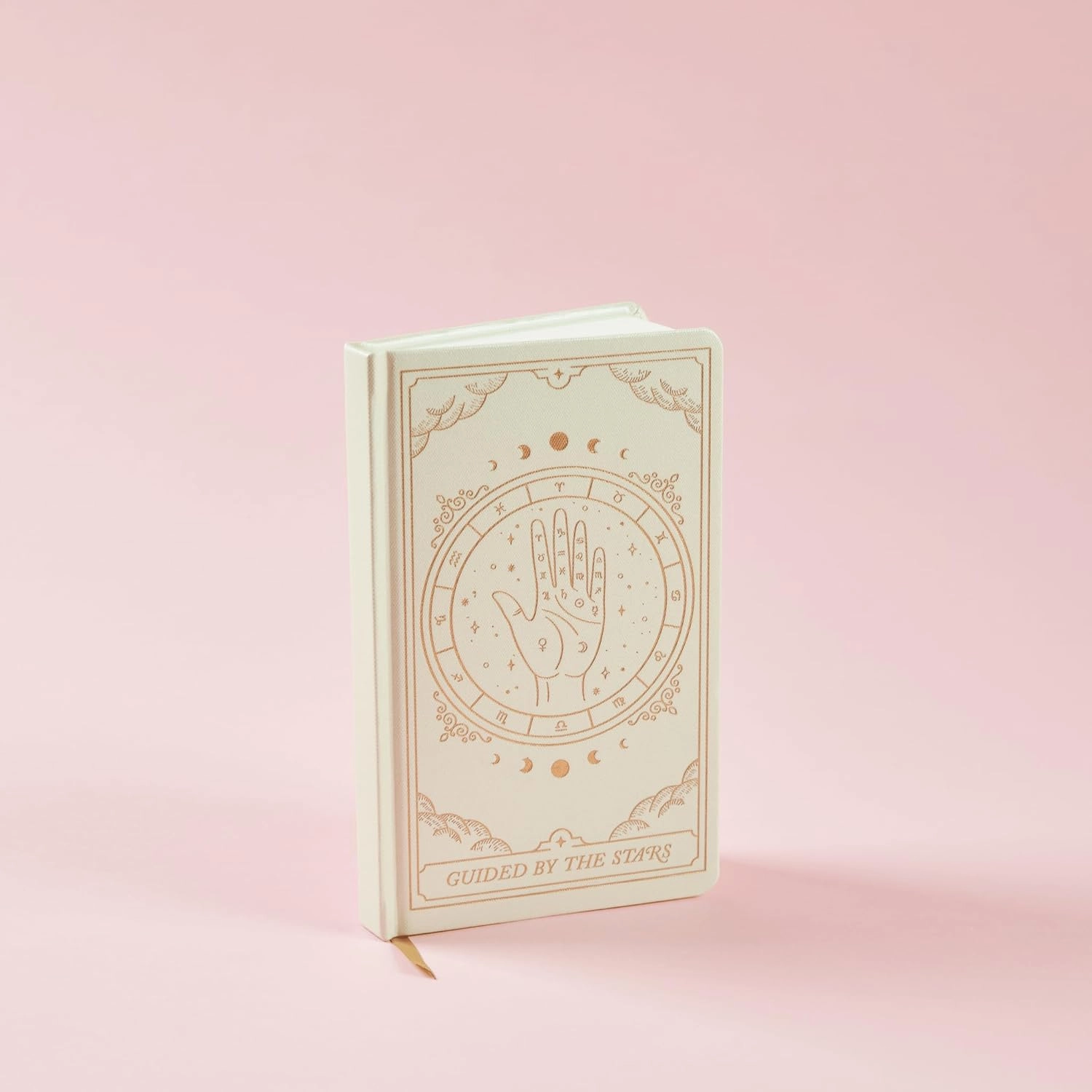 DesignWorks Ink 5.125" x 8.25" Bound Journal Notebook with 256 Lined Pages and Ribbon Marker for Work, Writing, Journaling, Zodiac with Gold Foil Accent