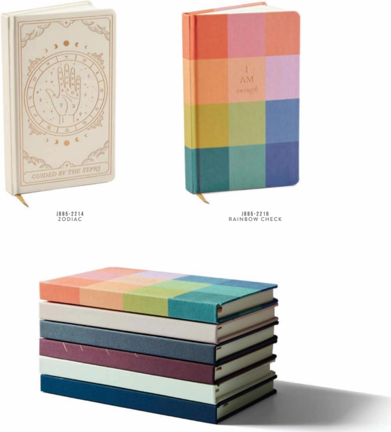 DesignWorks Ink 5.125" x 8.25" Bound Journal Notebook with 256 Lined Pages and Ribbon Marker for Work, Writing, Journaling, Zodiac with Gold Foil Accent