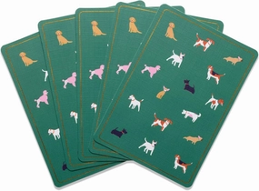 DesignWorks Ink Standard Index Decorative Playing Cards for Poker, Solitaire, and Other Card Games - Dogs