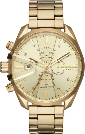 Diesel MS9 Men's Watch with Stainless Steel Bracelet, Genuine Leather or Silicone Band