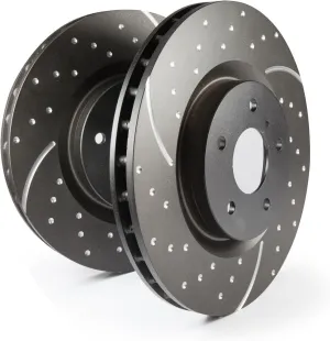 EBC Brakes GD7462 3GD Series Dimpled and Slotted Sport Rotor, Metallic
