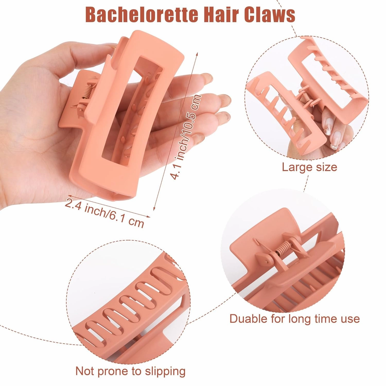 Elcoho 32 Pieces Bridesmaid Scrunchies Proposal Gifts Bachelorette Hair Claws Scrunchies Hair Clip Heart-shaped Sunglasses Girls Combs Gift for Bridesmaid Wedding Party Favors, Rose Gold White