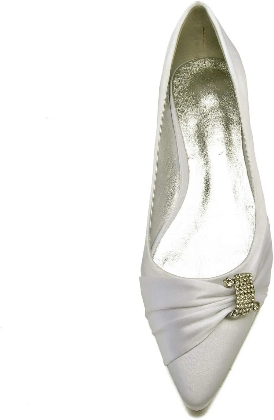 Elegant Women's Satin Wedding Pumps - 2cm Low Heel Bridal Shoes with Silver PU Lining & Non-Slip Rubber Sole | Size 36-44 | 13 Colors