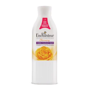 Enchanteu'r Charming Perfumed Body Lotion with Aloe Vera & Olive Butter for Satin Smooth Skin| Non-Greasy Formula| Water-Based Lotion| Floral French Fragrance|