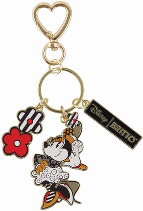 Enesco Disney by Britto Midas Minnie Mouse Posing Keychain, 5.5 Inch, Multicolor