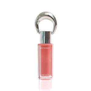 ENTROPY Makeup 2-in-1 Charm Shiny Glowy Lip & Cheek Gloss Tint Keychain, High Pigment Glossy Lip Color & Plumping Gloss, C3 Ruby Charm