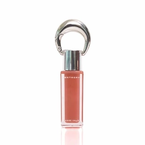 ENTROPY Makeup 2-in-1 Charm Shiny Glowy Lip & Cheek Gloss Tint Keychain, High Pigment Long Lasting Lip Color & Plumping Gloss, C2 Water Rose Charm