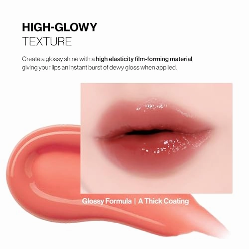 ENTROPY Makeup 2-in-1 Charm Shiny Glowy Lip & Cheek Gloss Tint Keychain, High Pigment Long Lasting Lip Color & Plumping Gloss, C4 Sun Stone Charm