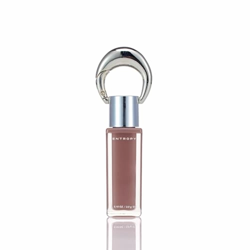 ENTROPY Makeup 2-in-1 Charm Shiny Glowy Lip & Cheek Gloss Tint Keychain, High Pigment Long Lasting Lip Color & Plumping Gloss, C6 Water Wood Charm