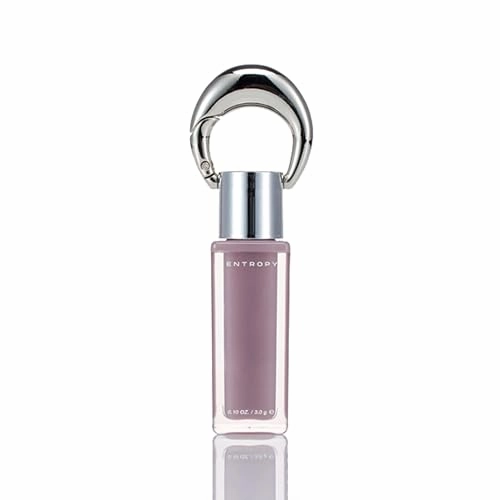 ENTROPY Makeup 2-in-1 Charm Shiny Glowy Lip & Cheek Gloss Tint Keychain, High Pigment Long Lasting Lip Color & Plumping Gloss, C9 Berly Charm