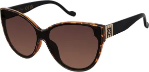 essica Simpson Women's J6214 Oversized Cat Eye Square Sunglasses
