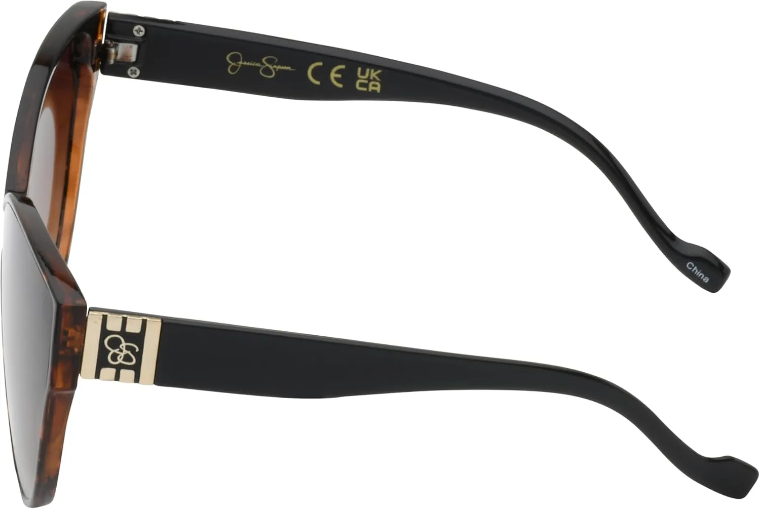 essica Simpson Women's J6214 Oversized Cat Eye Square Sunglasses