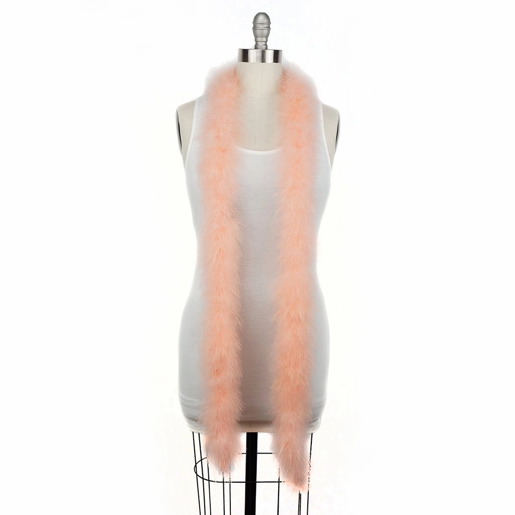 Extra Thick Marabou Feather Boa - Apricot Blush