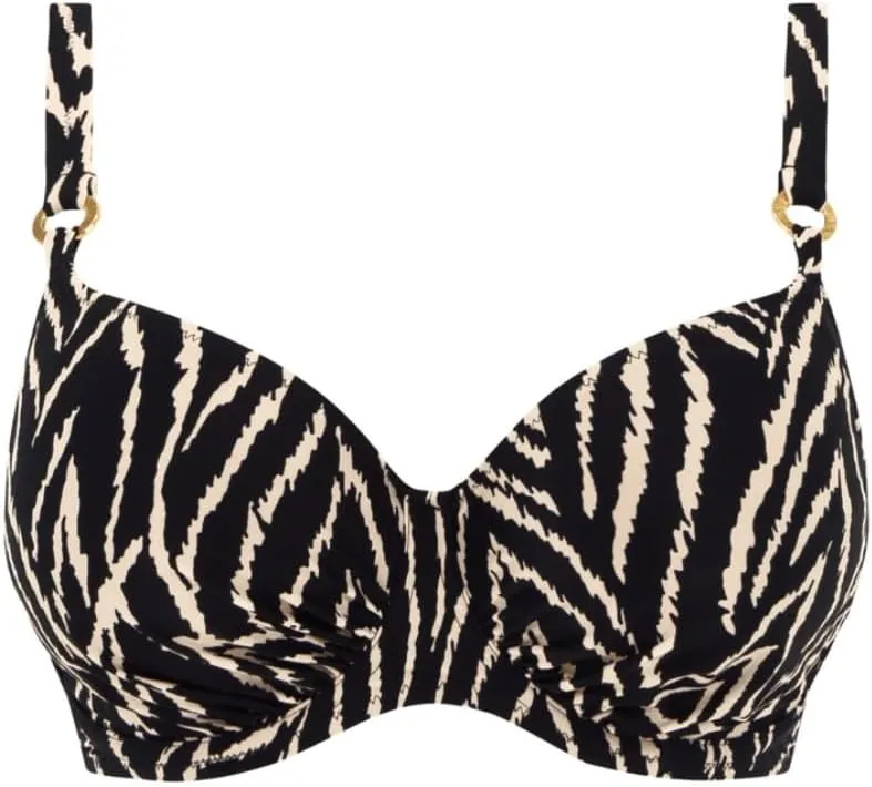 Fantasie Women's Silhouette Island Underwire Gathered Full Cup Bikini Top