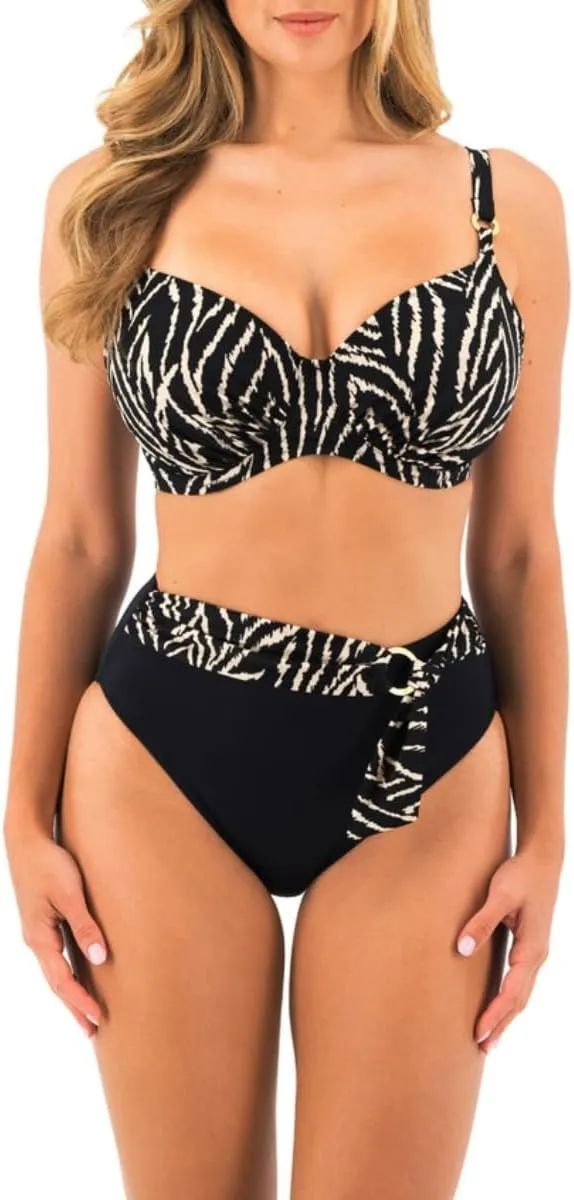 Fantasie Women's Silhouette Island Underwire Gathered Full Cup Bikini Top