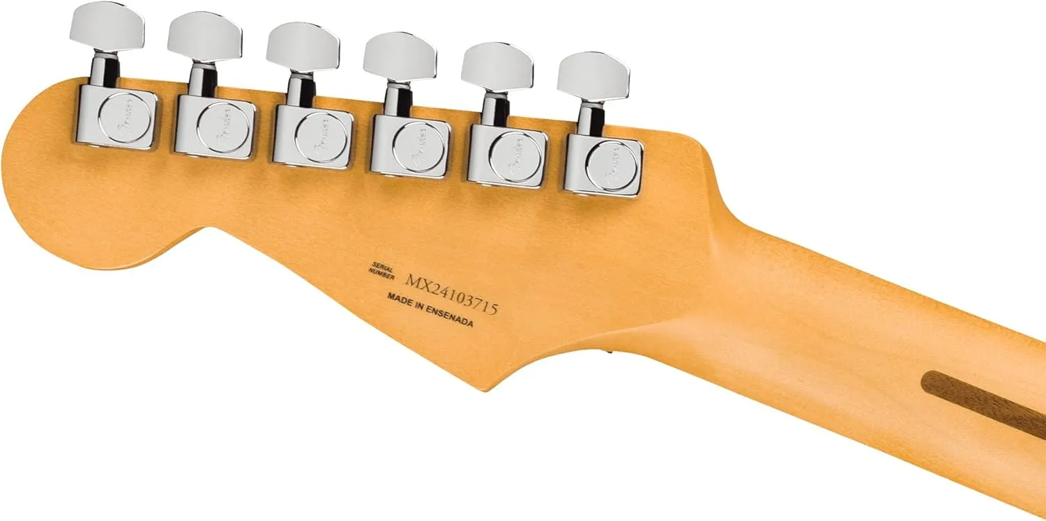Fender Player II Modified Stratocaster HSS Floyd Rose - Olympic Pearl Bundle with Gig Bag, Strap, Cable, 3-Pack Picks, and Guitar Cleaning Kit