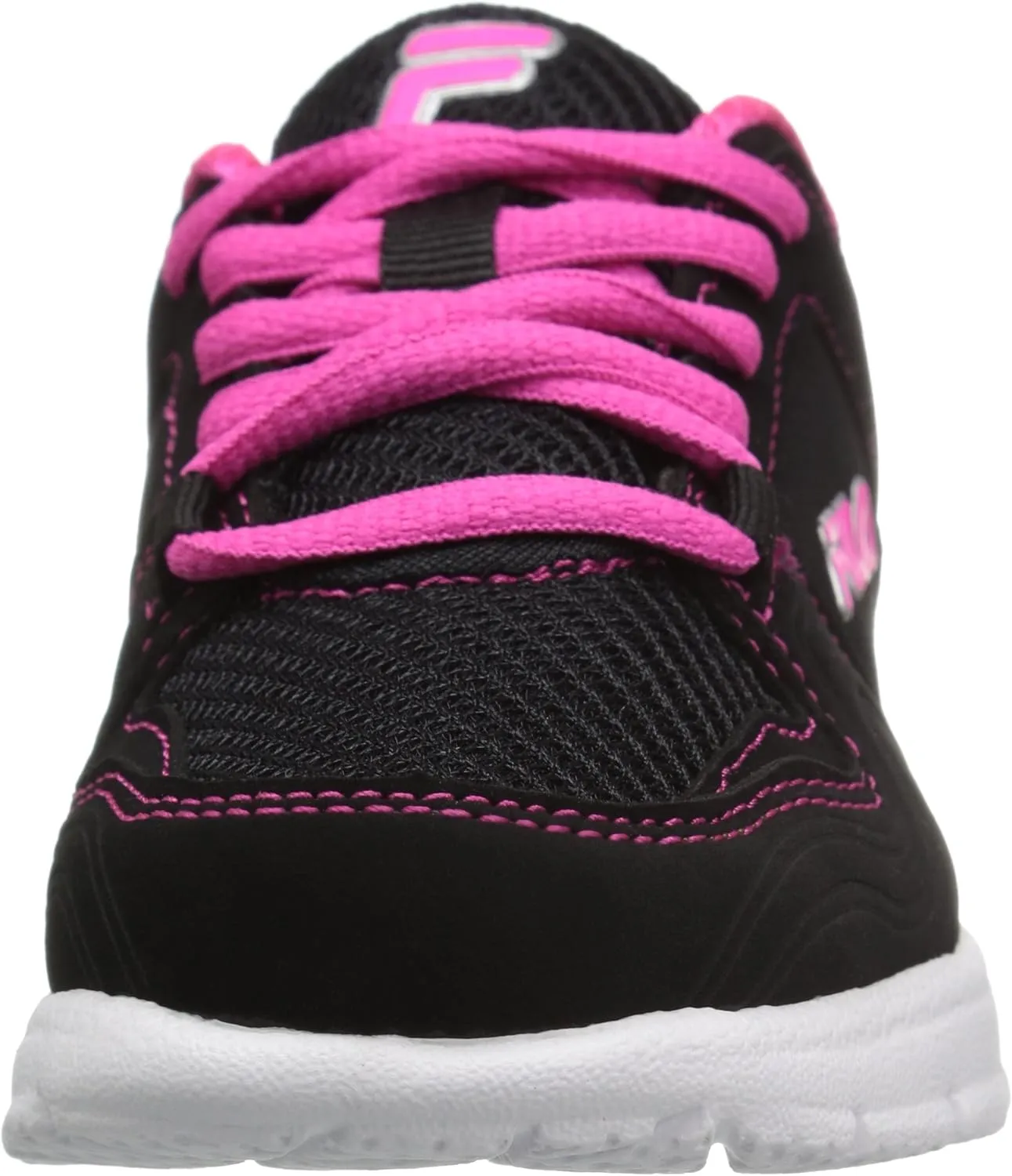Fila Girls' Speed Runner Skate Shoe, Pink Glo/Safety Yellow/Metallic Silver