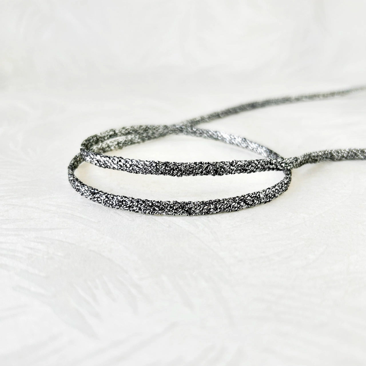 Flat Metallic Tube Cord - Multiple Colorways