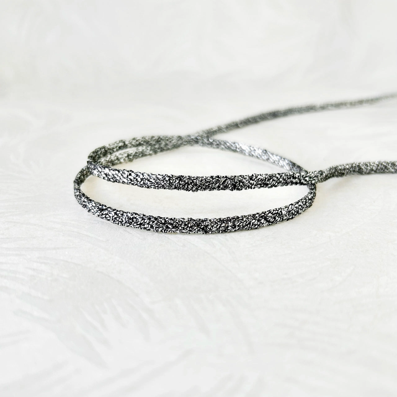 Flat Metallic Tube Cord - Multiple Colorways