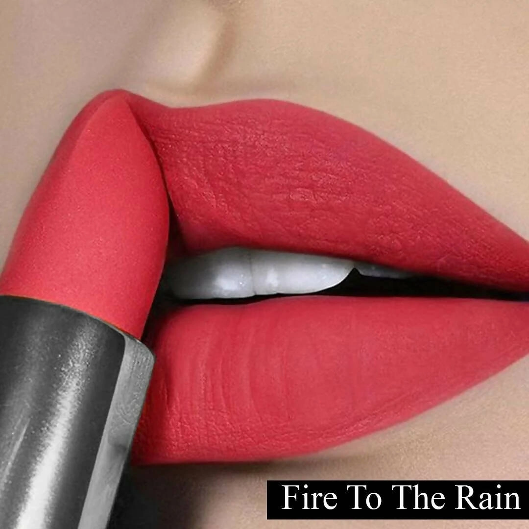 FLiCKA Wear Me Everywhere Creamy Matte Lipstick Fire To The Rain - Peach