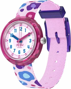 Flik Flak Girls Watch Casual Pink Bio-sourced Quartz Pastel Paradise