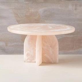 Flow Resin Cake Stand - Peach Blush