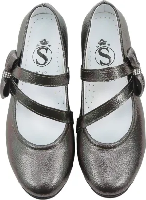 Flower Girls Mary Janes Dress Shoes Flat Birthday Wedding Footwear