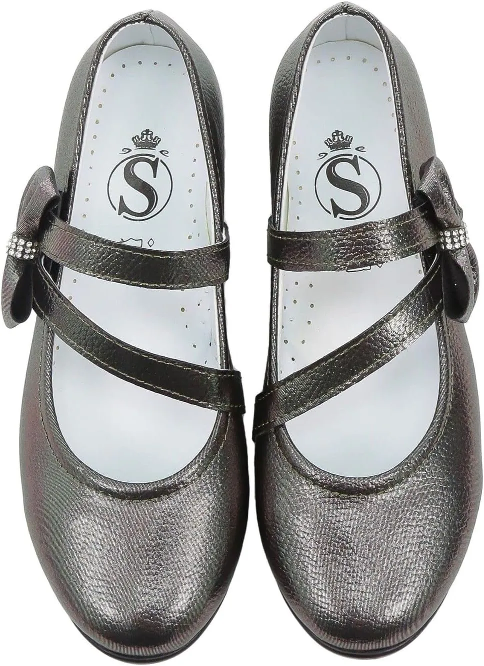Flower Girls Mary Janes Dress Shoes Flat Birthday Wedding Footwear
