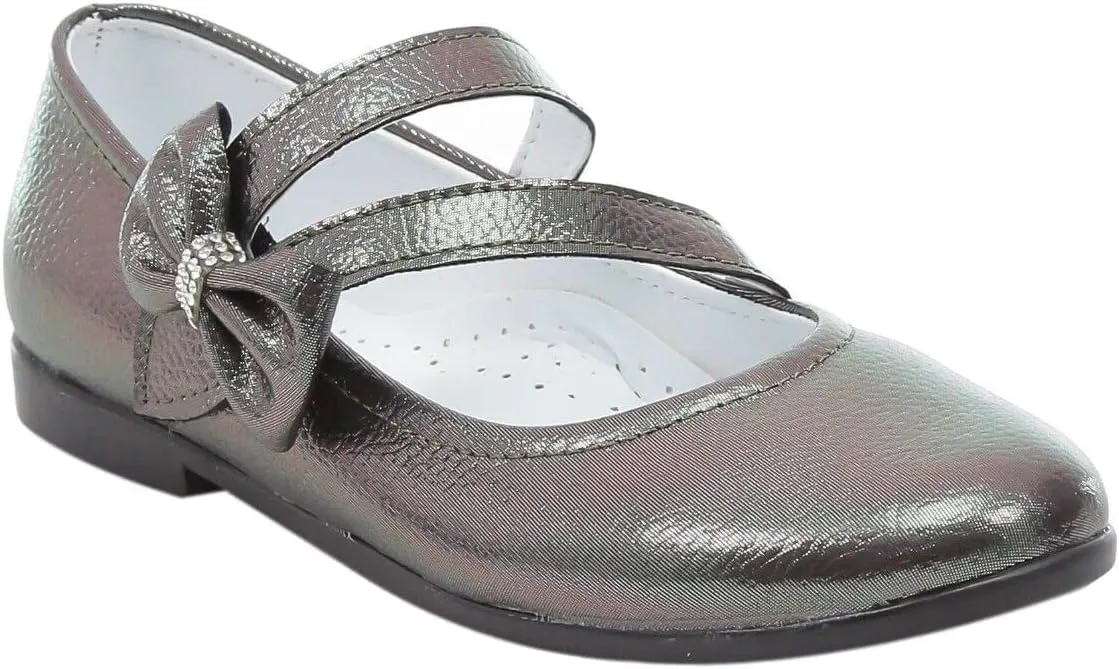 Flower Girls Mary Janes Dress Shoes Flat Birthday Wedding Footwear