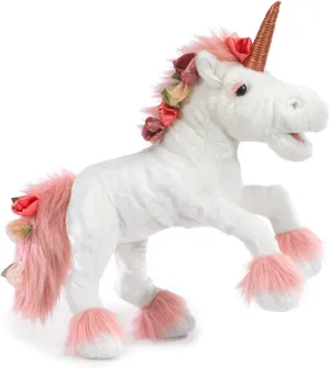 Folkmanis Unicorn,White, Pink,