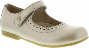 FOOTMATES Emma Patent Leather Mary Jane Girls Party Dress Shoes with Custom-Fit Insoles, Hard Bottom, Slip-Resistant Non-Marking Outsoles - for Toddlers and Little Kids, Ages 1-8