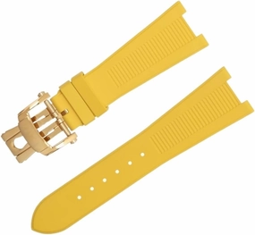 For Patek Philippe Strap For Nautilus Watchband 5711/5712 Original Interface Wristband Accessories FKM Fluororubber WatchBands Gold End Link