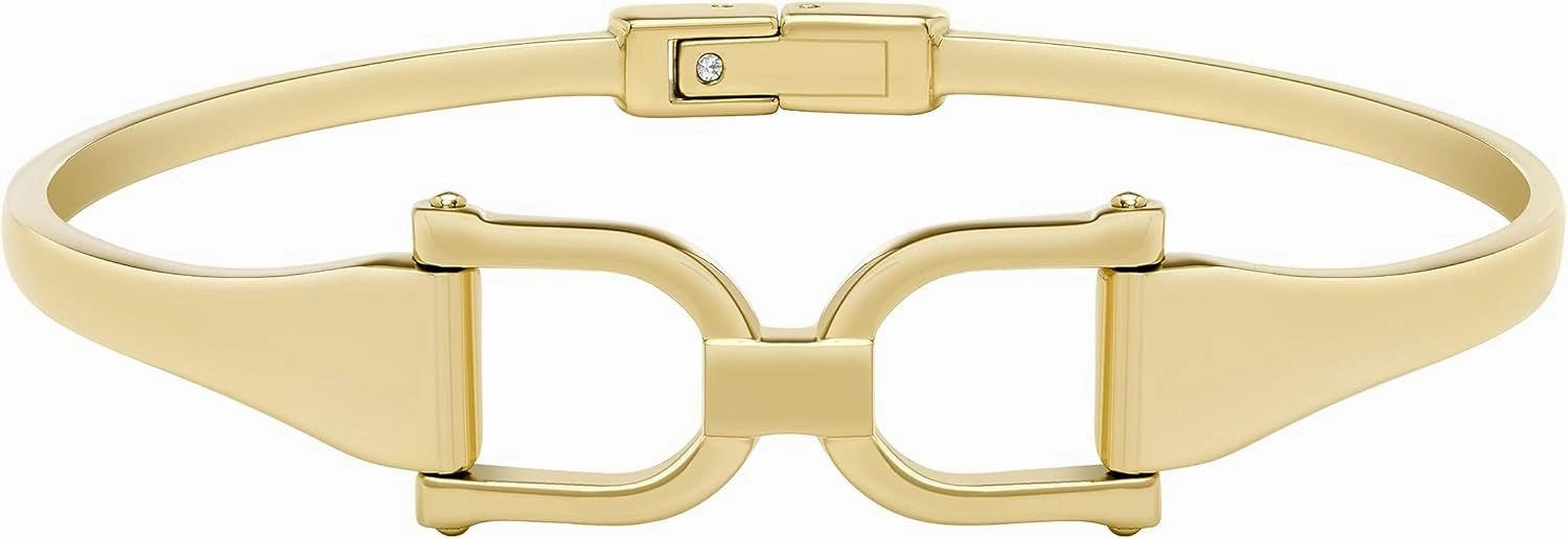 Fossil Women's Stainless Steel Gold-Tone Bangle Bracelet