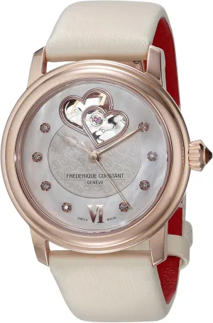 Frederique Constant Women's FC310WHF2P4 Analog Display Swiss Automatic White Watch