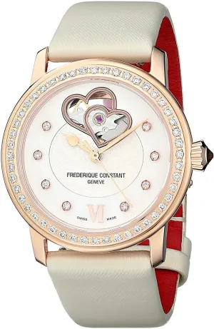 Frederique Constant World Heart Federation Rose Gold Plated Womens Watch FC-310WHF2PD4