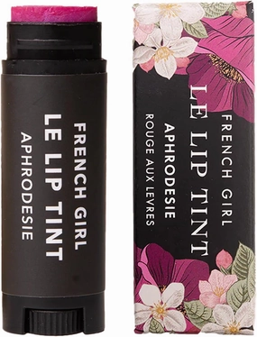 French Girl Le Lip Tint - Moisturizing & Hydrating Lip Balm for Sheer, Buildable Coverage & Shine, Clean Formula, Organic Ingredients, Vegan & Cruelty-Free - Aphrodesie