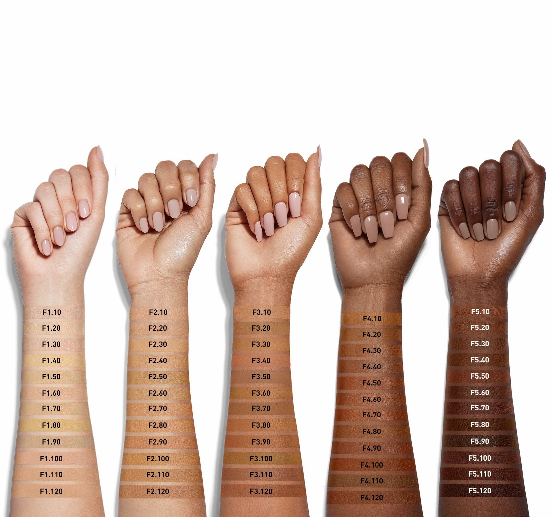 FULL-COVERAGE All-in-one collection FOUNDATION - Price comparison FLUIDITY F4.20