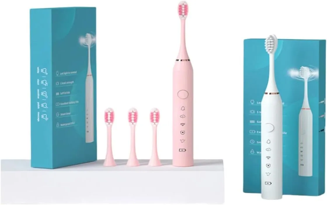 Fully Automatic ultrasonic Electric Toothbrush Soft Bristle Waterproof Rechargeable Model