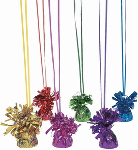 Fun Express Balloon Weights – Ideal for Birthday Wedding and Event Decorations – Assorted Bright Colors to Complement Any Theme – Durable and Stylish Design – Perfect for Balloon Displays – 12 Pieces