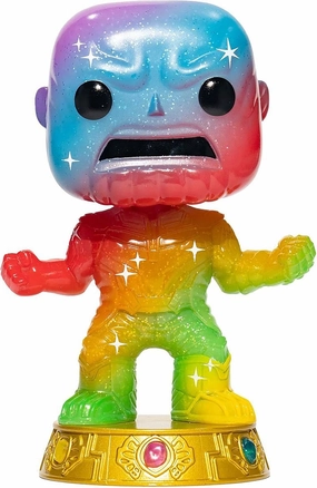 Funko Marvel Infinity Saga Thanos Art Series Pop! Vinyl Figure with Premium Pop! Protector Entertainment Earth Exclusive