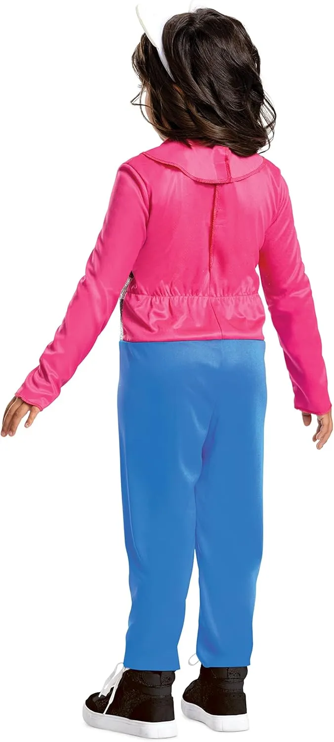 Gabby Costume for Kids, Official Gabby's Dollhouse Costume and Cat Ears Headband, Toddler Size
