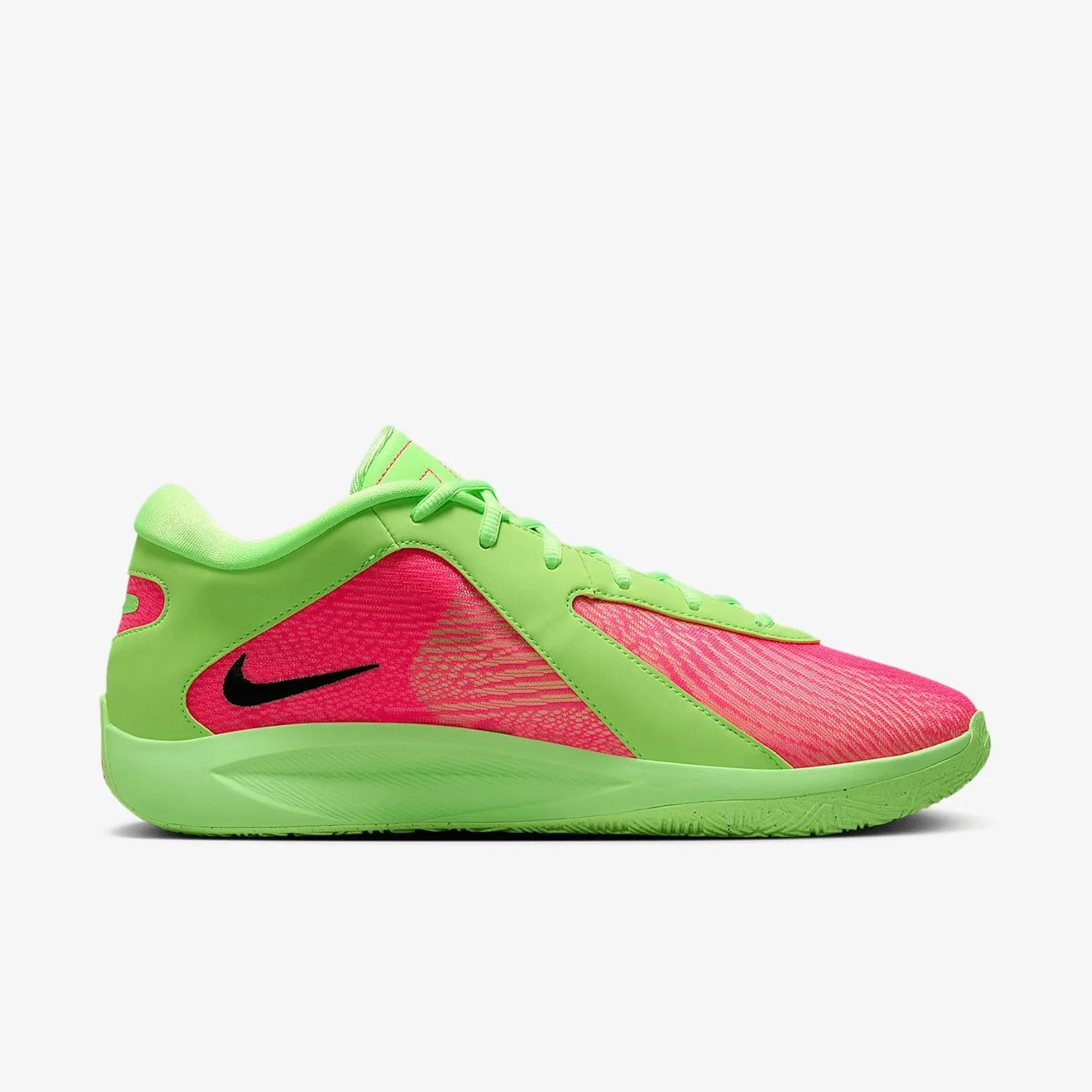 Giannis Freak 6 Basketball Shoes (HJ9109-300, Lime Blast/Hyper Pink/Pure Platinum/Metallic Silver)