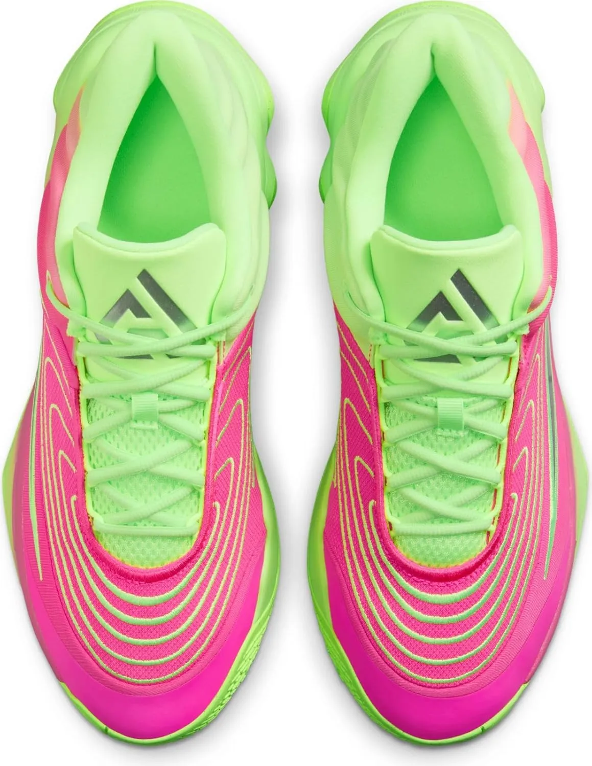 Giannis Immortality 4 Basketball Shoes (FQ3680-303, Lime Blast/Hyper Pink/Pure Platinum/Metallic Silver)