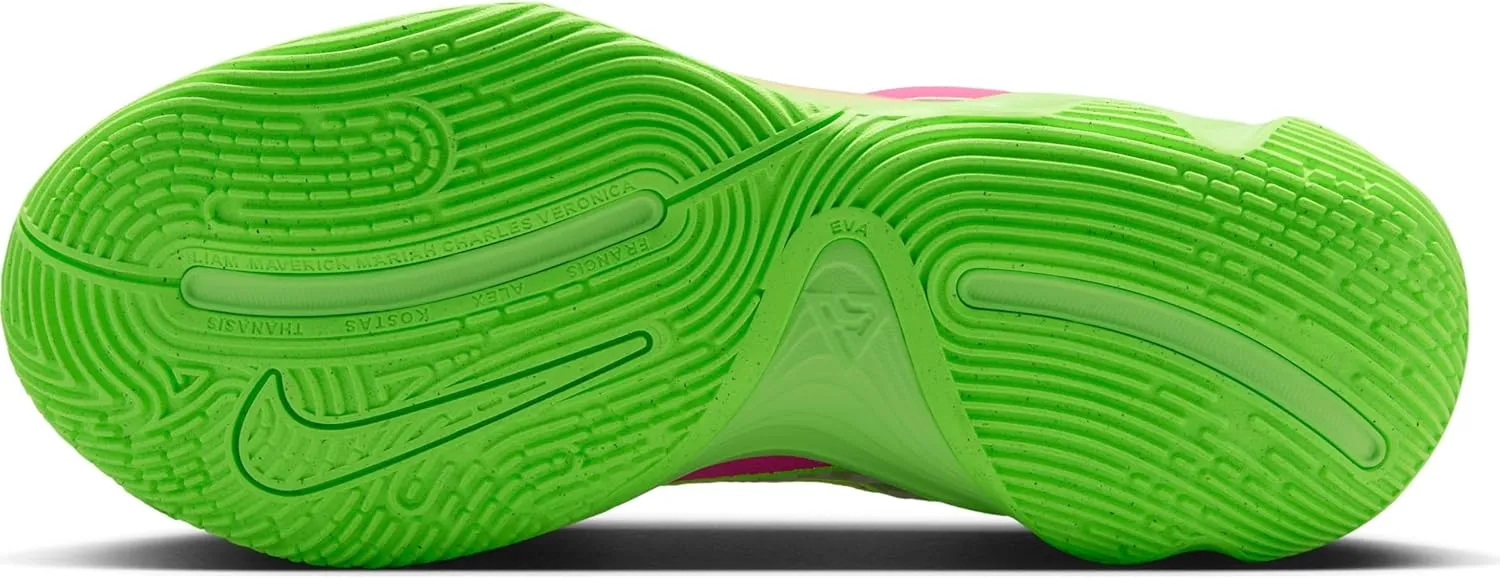 Giannis Immortality 4 Basketball Shoes (FQ3680-303, Lime Blast/Hyper Pink/Pure Platinum/Metallic Silver)