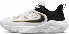 Giannis Immortality 4 Big Kids' Basketball Shoes (FZ6734-100, White/Metallic Gold/Black) Size 6