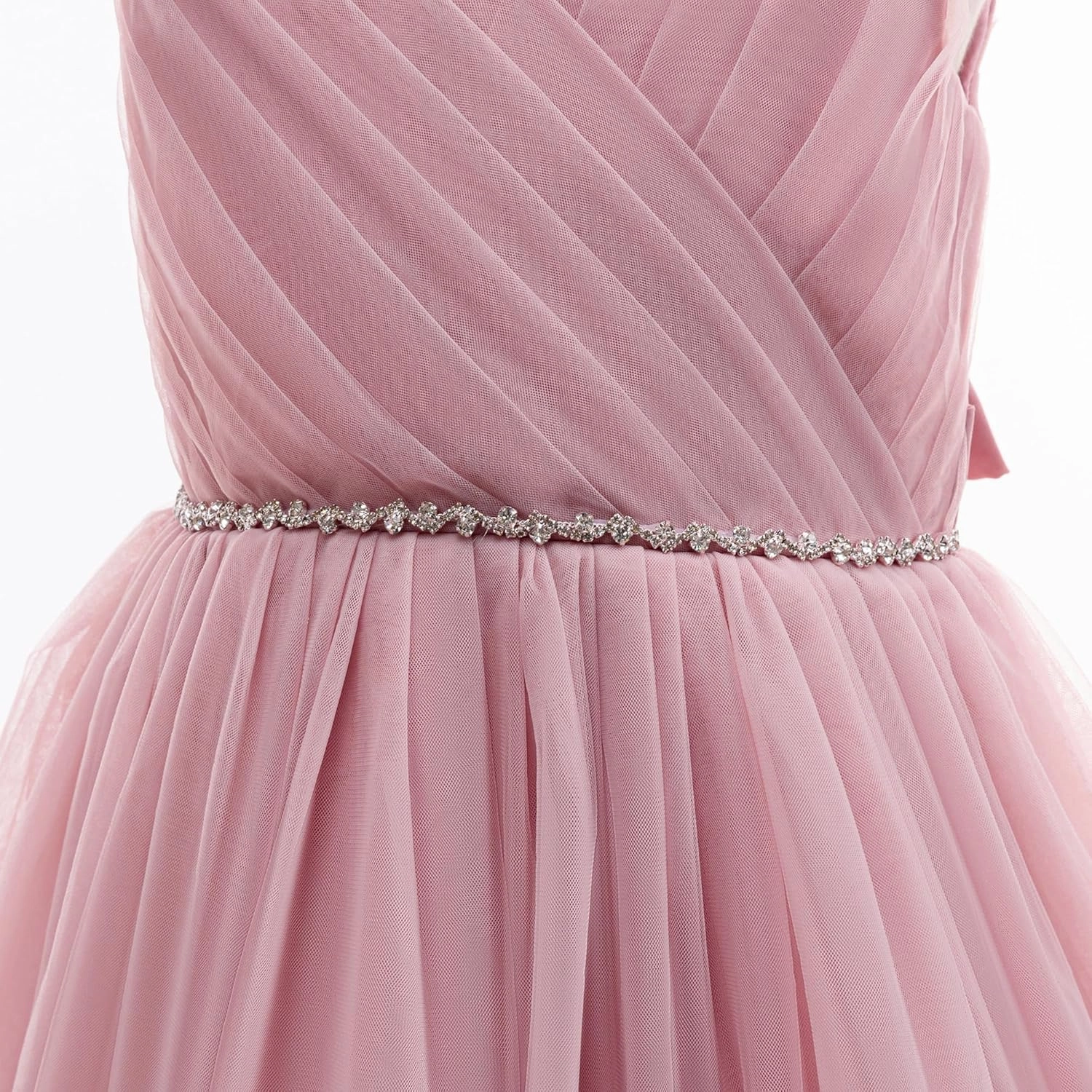 Glamulice Flower Girl Wedding Dress Tulle Long A Line Holiday Birthday Party Ball Gown Girls Formal Pageant Maxi Dresses