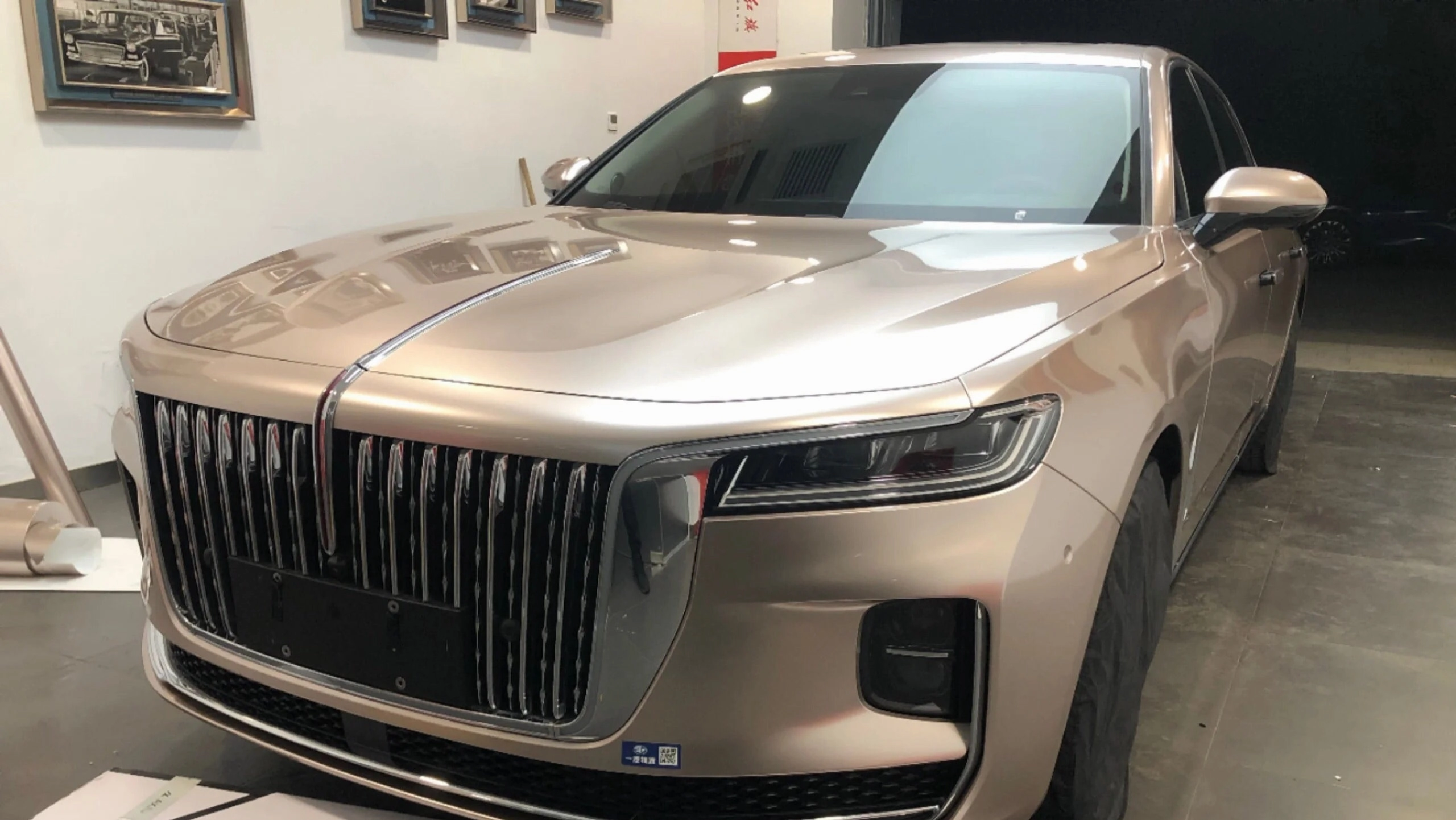 Gloss Metallic Champagne Gold Car Wrap