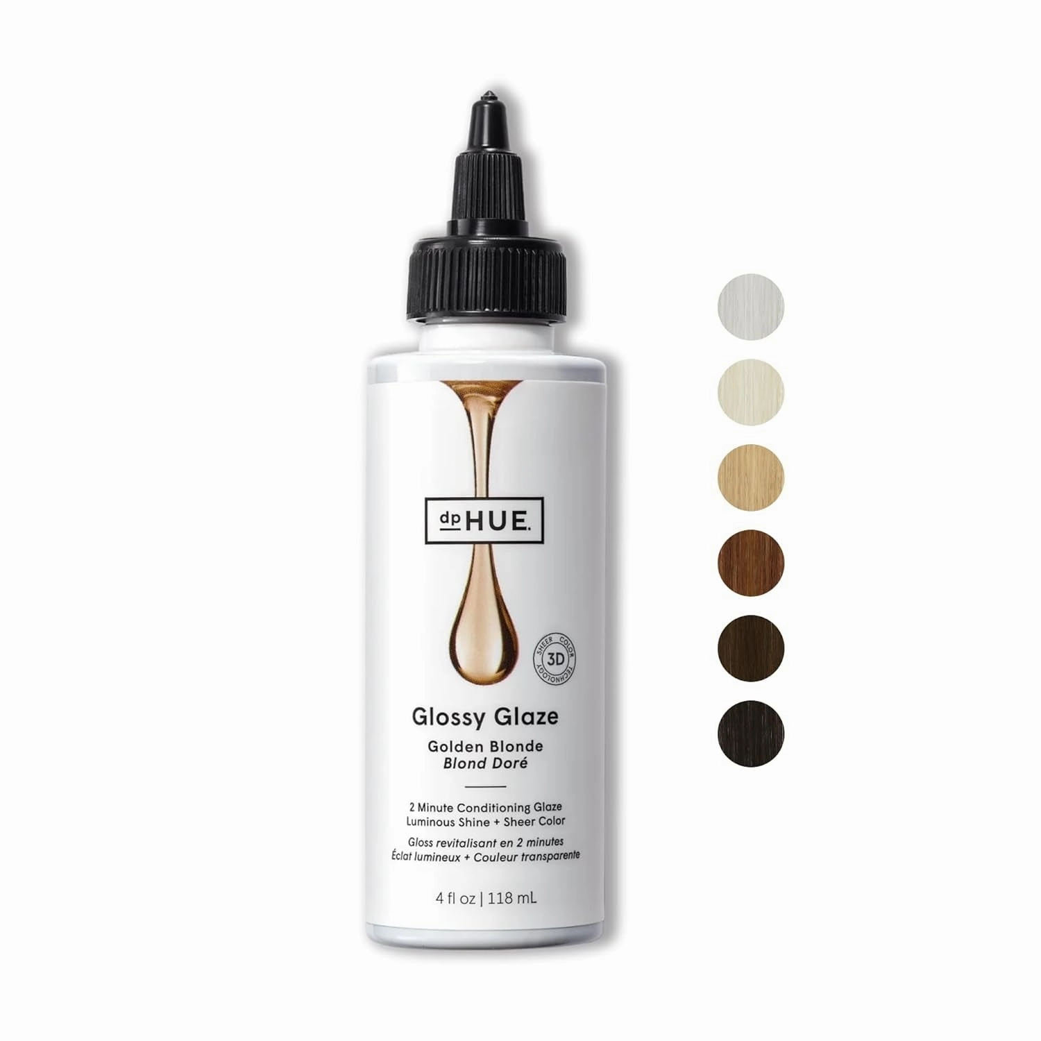 Glossy Glaze, Sheer - 4 Fl Oz - In-Shower Conditioning Glaze for Luminous Shine - Paraben, SLS & SLES Sulfate Free - Leaping Bunny Certified