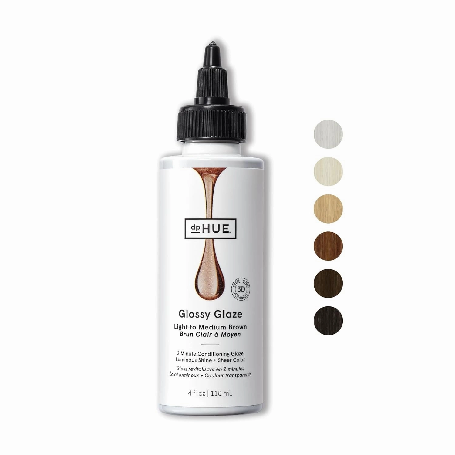 Glossy Glaze, Sheer - 4 Fl Oz - In-Shower Conditioning Glaze for Luminous Shine - Paraben, SLS & SLES Sulfate Free - Leaping Bunny Certified